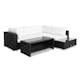 Loungegrupp Comfort Garden Bahamas 4-sits med Avslut och Bord med Hylla Utomhus