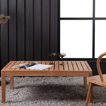 Soffbord Venture Home Amlan Natur Teak Fyrkantigt Vardagsrumsbord