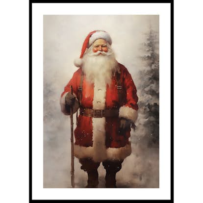 Poster Gallerix Merry Christmas From Santa Claus