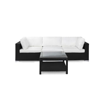 Loungegrupp Comfort Garden Bahamas 3-sits med Utebord 75x75 Utomhus