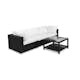 Loungegrupp Comfort Garden Bahamas 3-sits med Utebord 75x75 Utomhus