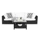 Loungegrupp Comfort Garden Bahamas 3-sits med Utebord 75x75 Utomhus