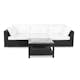 Loungegrupp Comfort Garden Bahamas 3-sits med Utebord 75x75 Utomhus