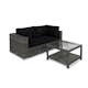 Loungegrupp Comfort Garden Bahamas 2-sits med Bord med Hylla Utomhus
