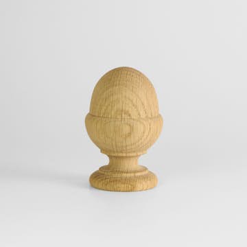 Ändknopp Herrljunga Ledstångsfabrik Svarvad K19 Björk