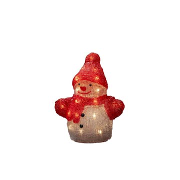Dekorationsbelysning Gnosjö Konstsmide Snögubbe Akryl 24 LED