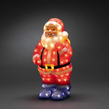 Dekorationsfigur Gnosjö Konstsmide Tomte akryl 55cm 104 LED