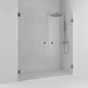 Duschdörr Svedbergs 180° Rak Dubbel