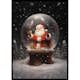 Poster Gallerix Santa Snow Globe
