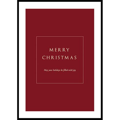 Poster Gallerix Merry Christmas Joy R&W