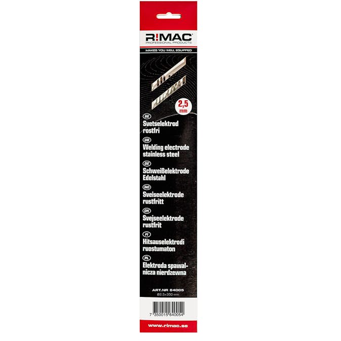 Svetselektrod R!MAC SB-pack Rostfri -2,5x10st