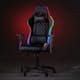 Gamingstol Kuura RGB Svart Justerbar med Inbyggda RGB-Lampor