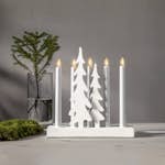 Adventsljusstake Star Trading Skog m. Gran 5 Ljus