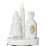 Ljusstake Star Trading Christmas Joy Isbjörn