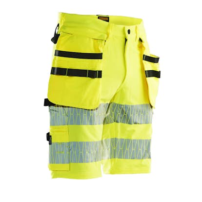 Hantverksshorts Jobman Stretch Varsel HV Gul