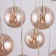 Taklampa Globen Lighting Skyfall Amber