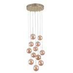 Taklampa Globen Lighting Skyfall Amber