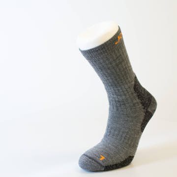 Socka Jobman Merino Tjock Mörkgrån/Svart