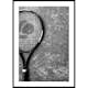 Poster Gallerix Tennis Racket B&W