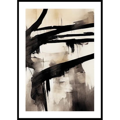 Poster Gallerix Abstract Flowing Paint No2