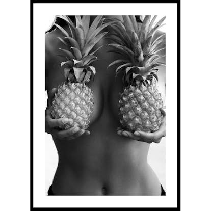 Poster Gallerix Them Pineapples B&W
