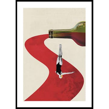 Poster Gallerix Diver In Wine River
