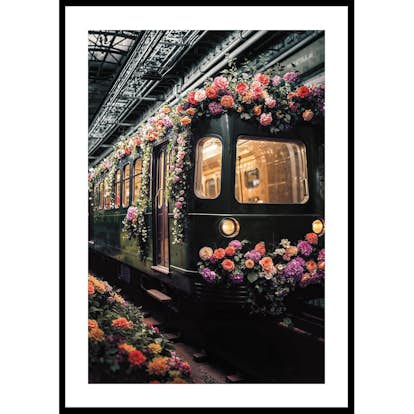 Poster Gallerix Train En Fleurs