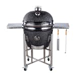 Kamadogrill Kamado Sumo Signature Pro Svart Keramisk Grill Rostfritt Stål med Optimerat Luftflöde