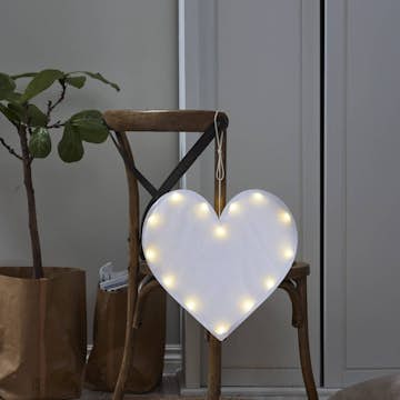 Hängande Dekoration Star Trading Milla Hjärta med LED