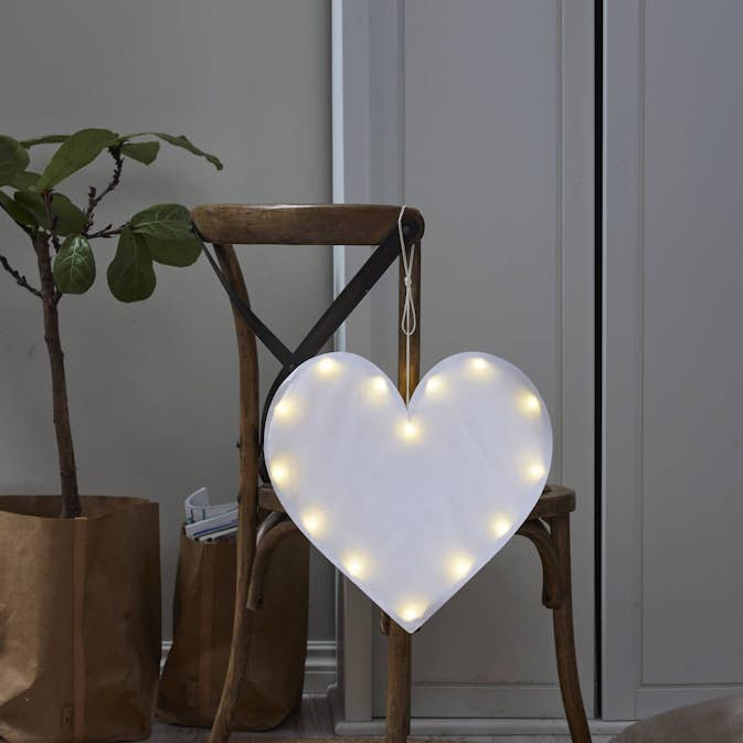 Hängande Dekoration Star Trading Milla Hjärta med LED