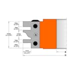 Skär CMT Orange Tools profilfräs 2-pack 695.014A