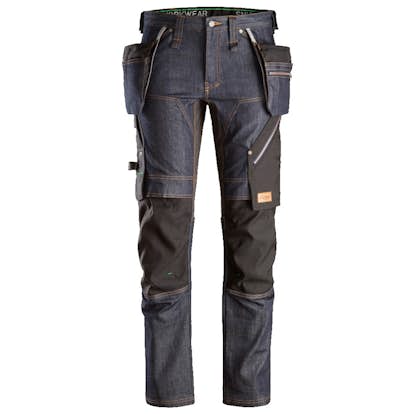 Arbestbyxa Snickers Workwear Denim + HF FW