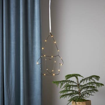 Inomhusdekoration Star Trading Santa Tomte med LED