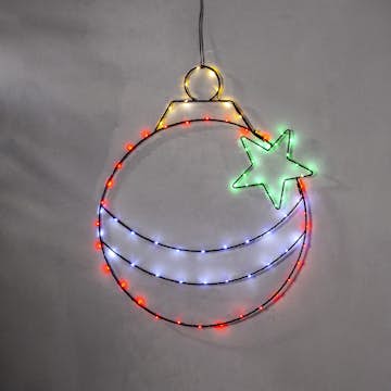 Hängande Dekoration Star Trading Siluett X-Mas Bulb LED