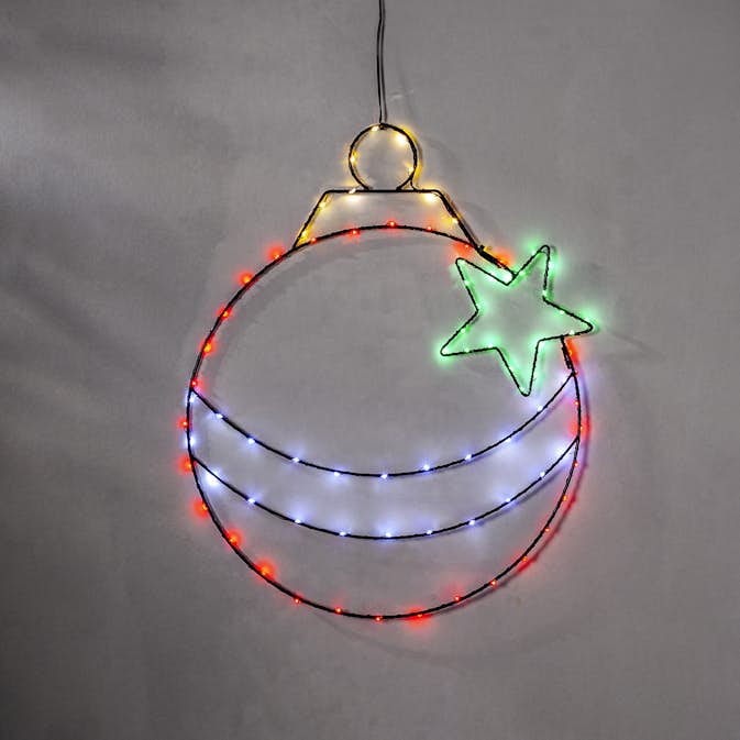 Hängande Dekoration Star Trading Siluett X-Mas Bulb LED