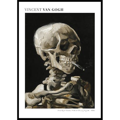 Poster Gallerix Head Of A Skeleton By Vincent Van Gogh