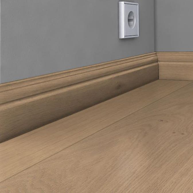 Sockel Kährs Massiv 15x69 mm Ek Nouveau White/Frost