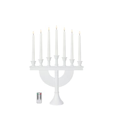 Adventsljusstake Markslöjd Torpa Träljusstake 7 Ljus Batteridriven Portabel Julbelysning