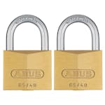 Hänglås 65/40 2 st Ll Mässing Abus