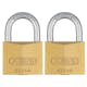 Hänglås 65/40 2 st Ll Mässing Abus