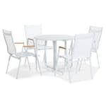 Cafégrupp Comfort Garden Flippy Rund 90 med 4 Trädgårdsstolar Las Vegas Utomhus