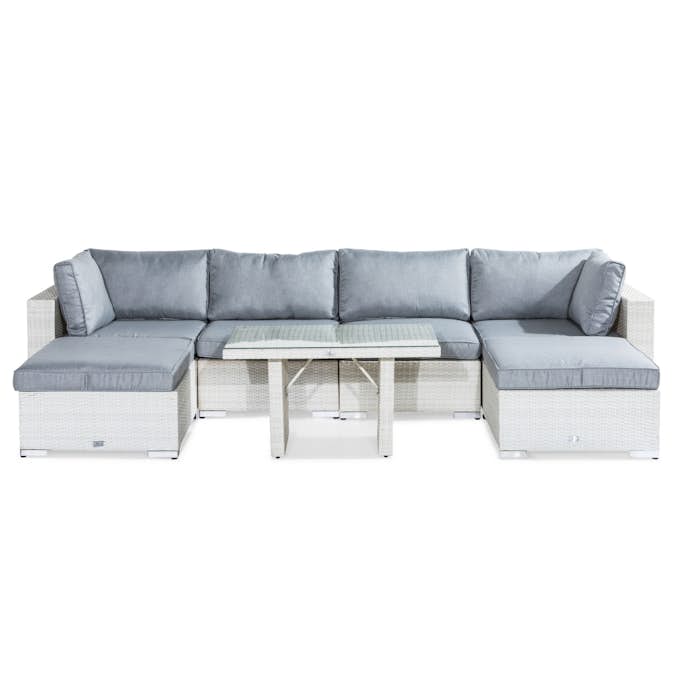 Loungegrupp Comfort Garden Bahamas 6-sits, Utemöbler i Konstrotting & Aluminiumstomme