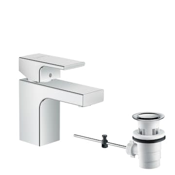 Tvättställsblandare Hansgrohe Vernis Shape 70 med Lyftventil