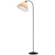 Golvlampa Halo Design Medina Vit/Svart