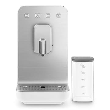 Espressomaskin Smeg BCC13WHMEU Vit med Inbyggd Kaffekvarn och Mjölksystem