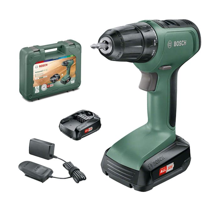 Borrskruvdragare Bosch Power Tools UniversalDrill 18 V Med 2 Batterier