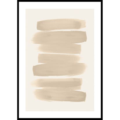 Poster Gallerix Beige Brushwork