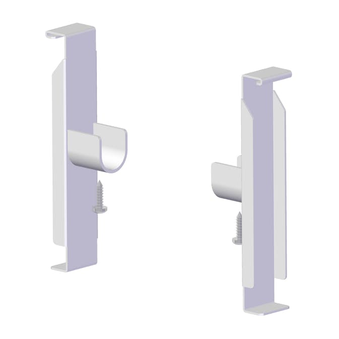 Klädstångsfäste Lundbergs Wide Stativ Vit 2-Pack