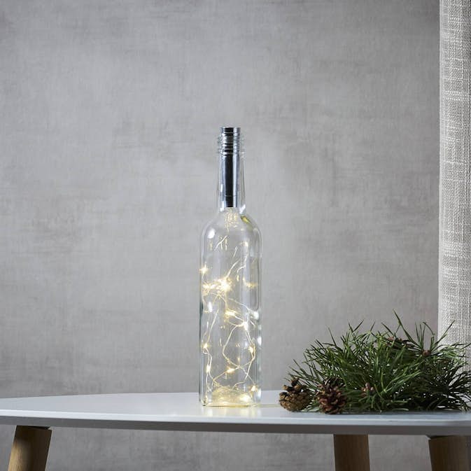 Ljusslinga Star Trading Dew Drop Tube LED 15 Ljus Batteridriven