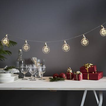 Ljusslinga Star Trading Ornament Batteridriven LED-slinga